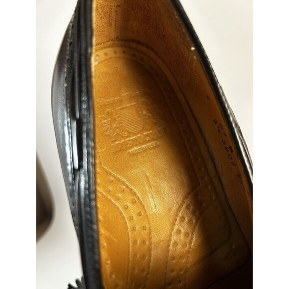 Johnston & Murphy Aristocrat Sz 9 Burgundy Leather Tassel Slip On Loafer Shoes main image 7